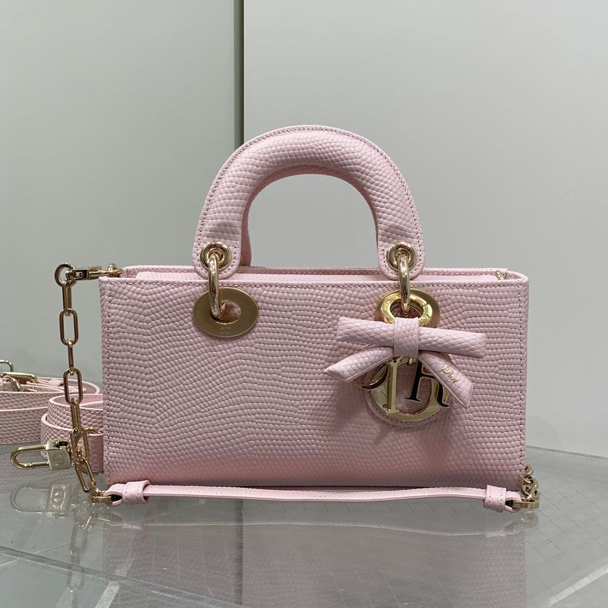 Dior 2026 Lady Butterfly Knot Bag 22cm Leather 408708