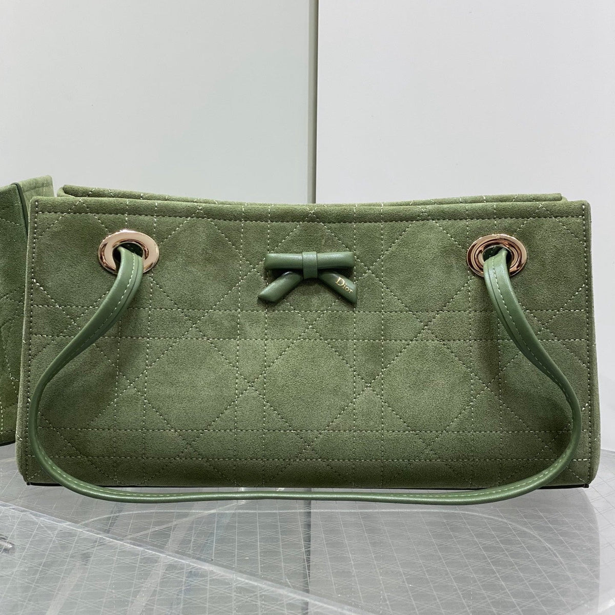 Dior 2026 Promenade Shopping Bag 31cm Suede Leather Canvas 408648