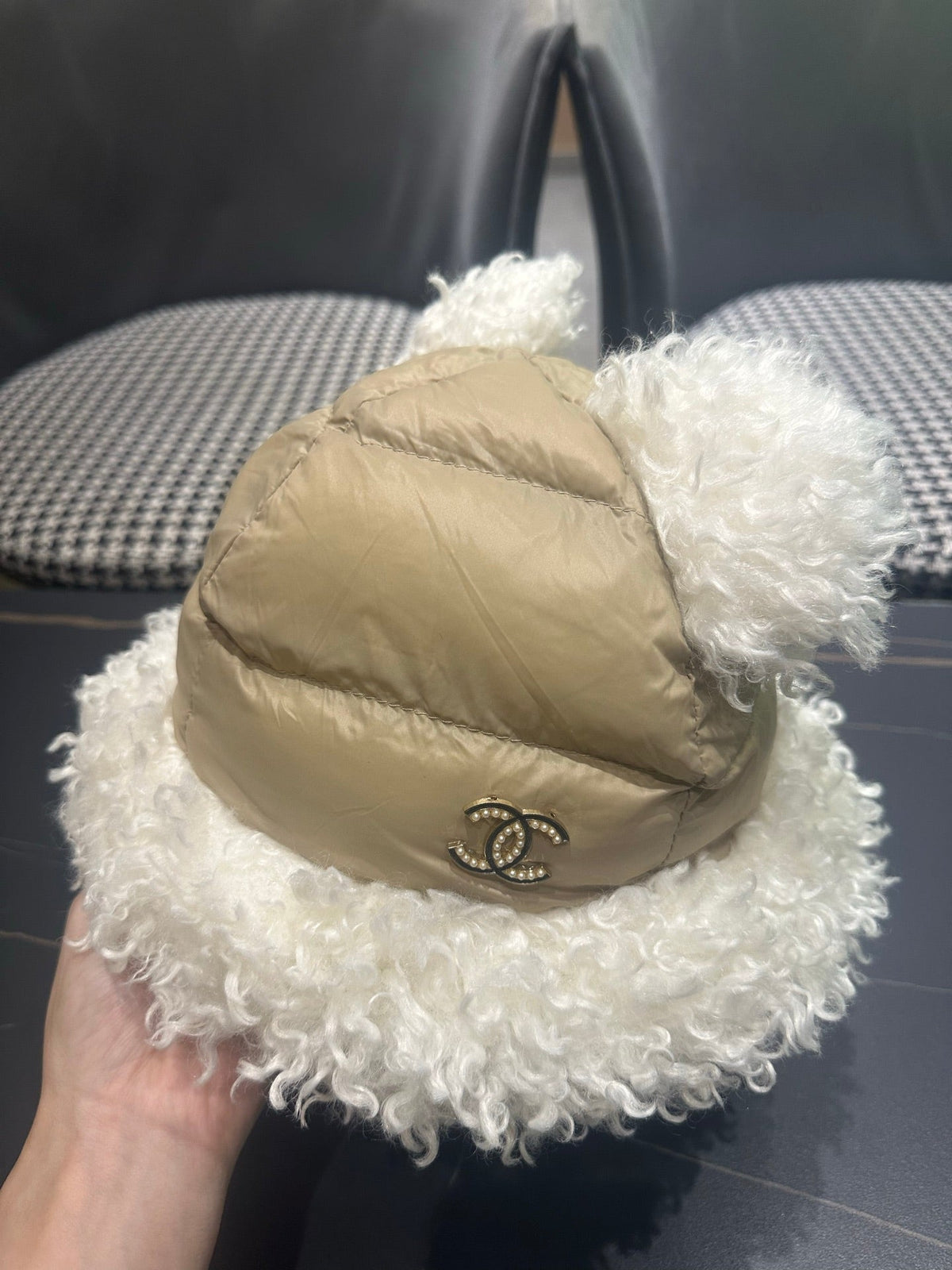 Chanel 2026 Bear-Ear Hat Fabric 566090