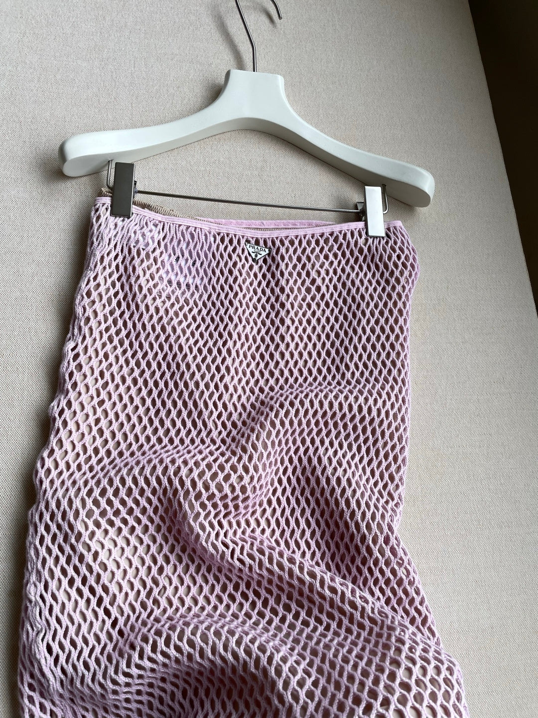 Prada 2026 Skirt Pink Mesh 654487