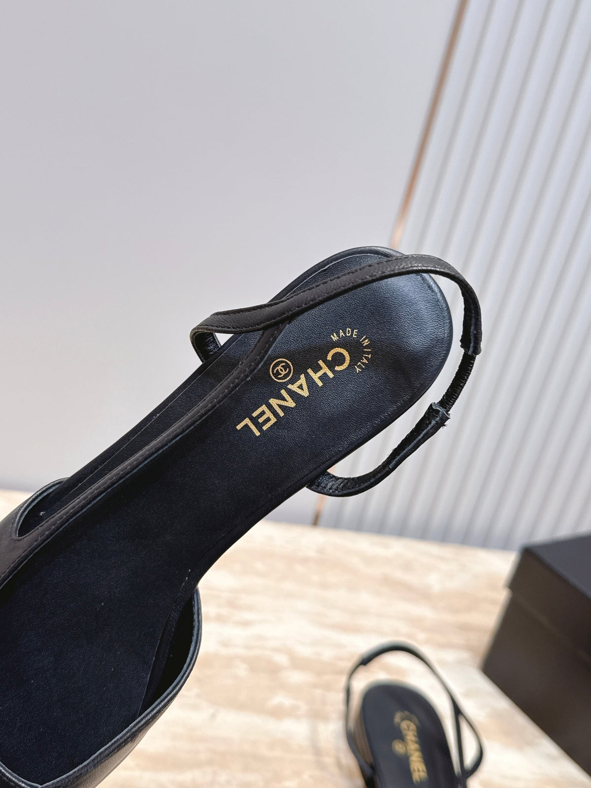 Chanel 2026 Slingback Fabric Calfskin 898954