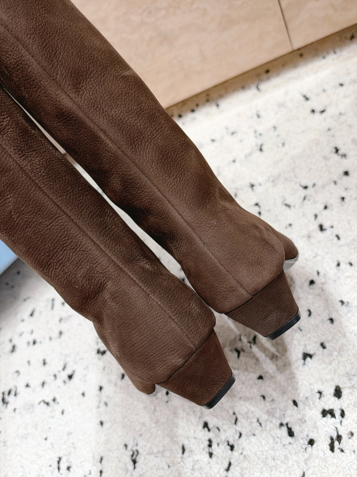 Prada 2026 Kitten Heel Pointed Toe Boots Suede 180411