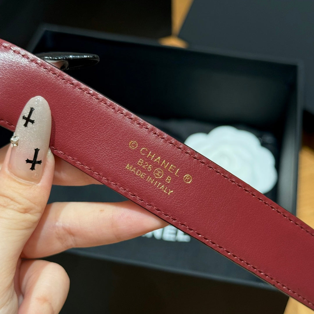 Chanel 2026 Double C Belt 25mm Leather 216979