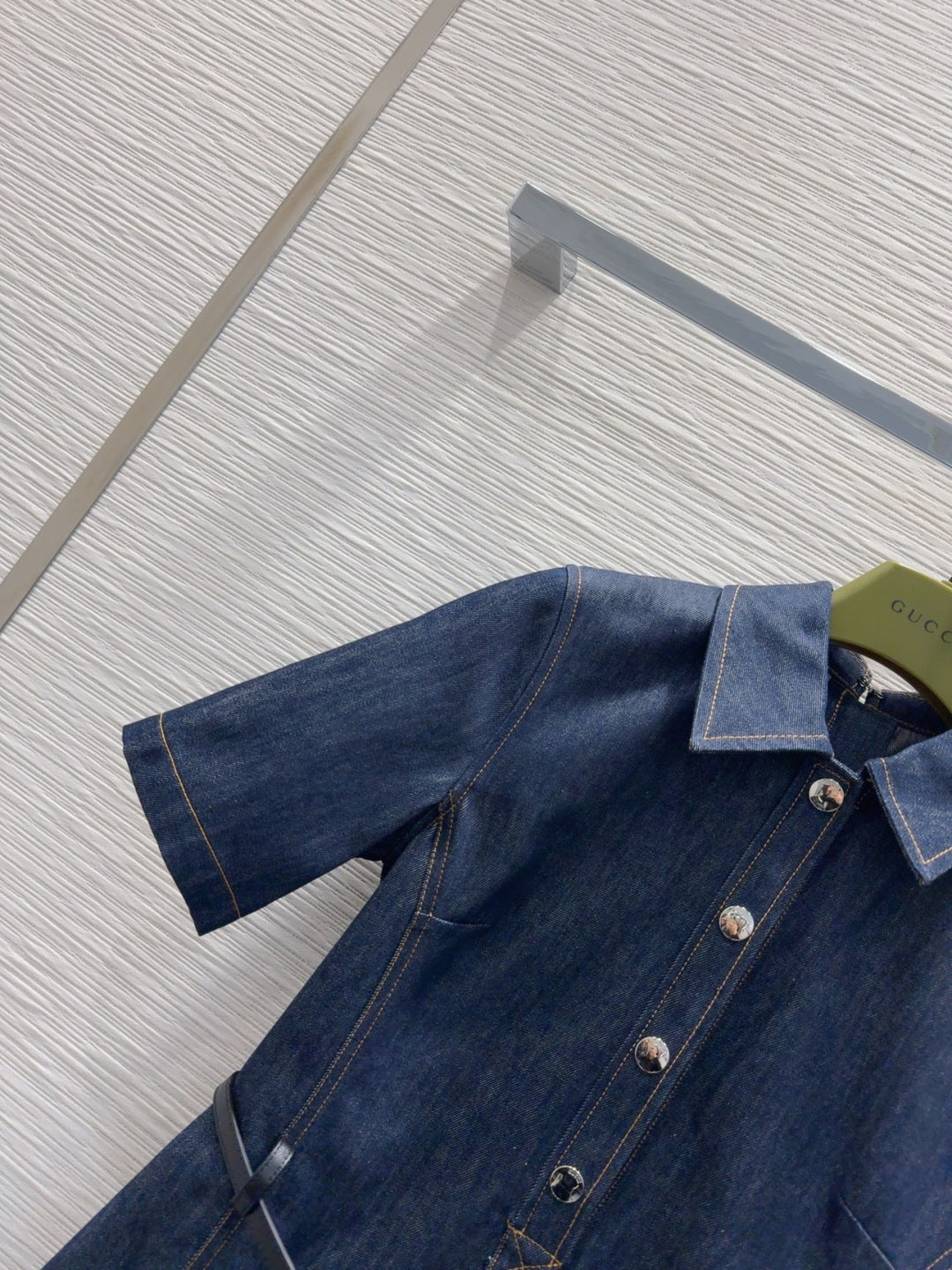 Gucci 25 Denim Dress Blue Cotton