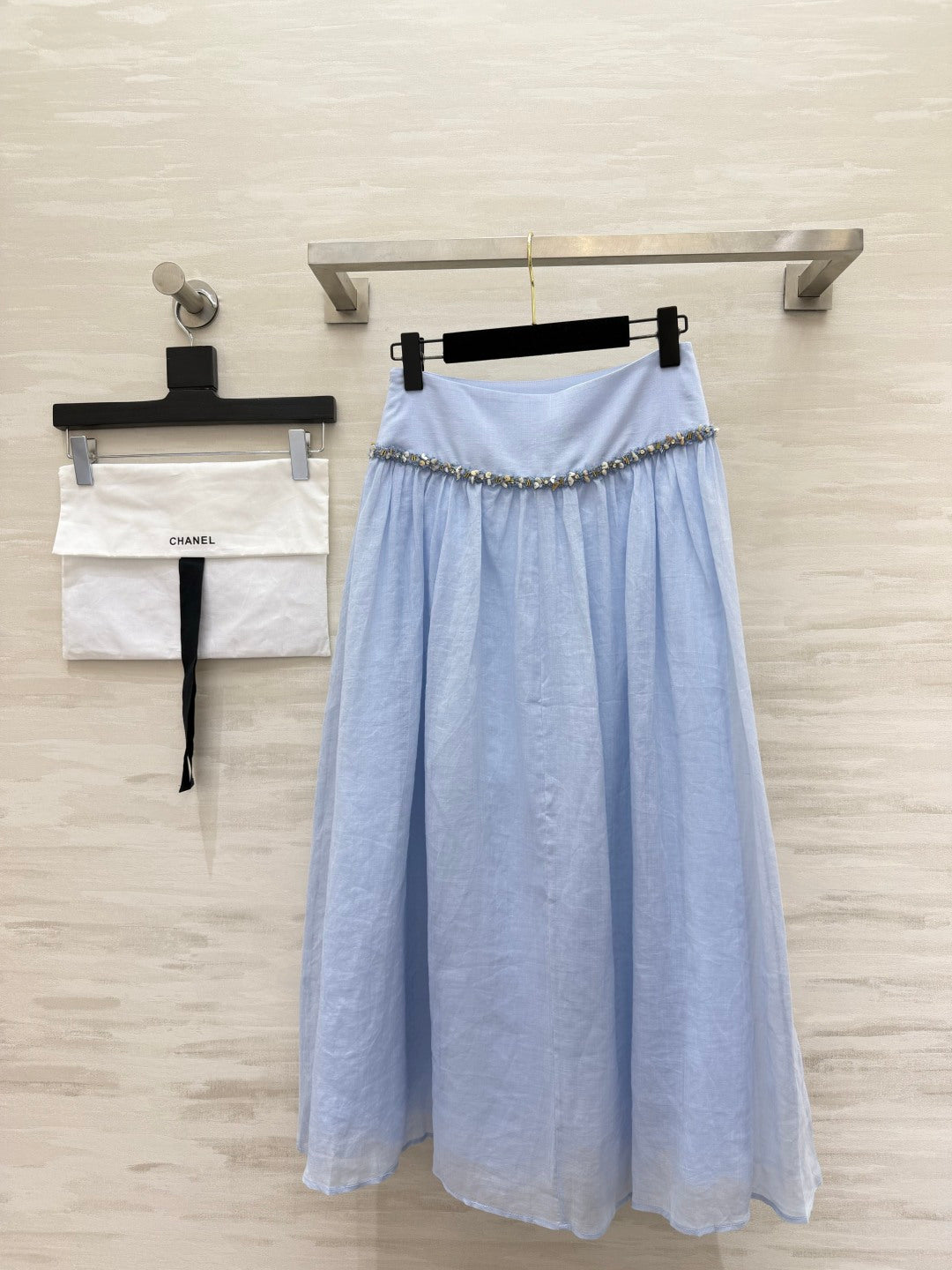 Chanel 2026 Midi Skirt Cotton-Linen 398795