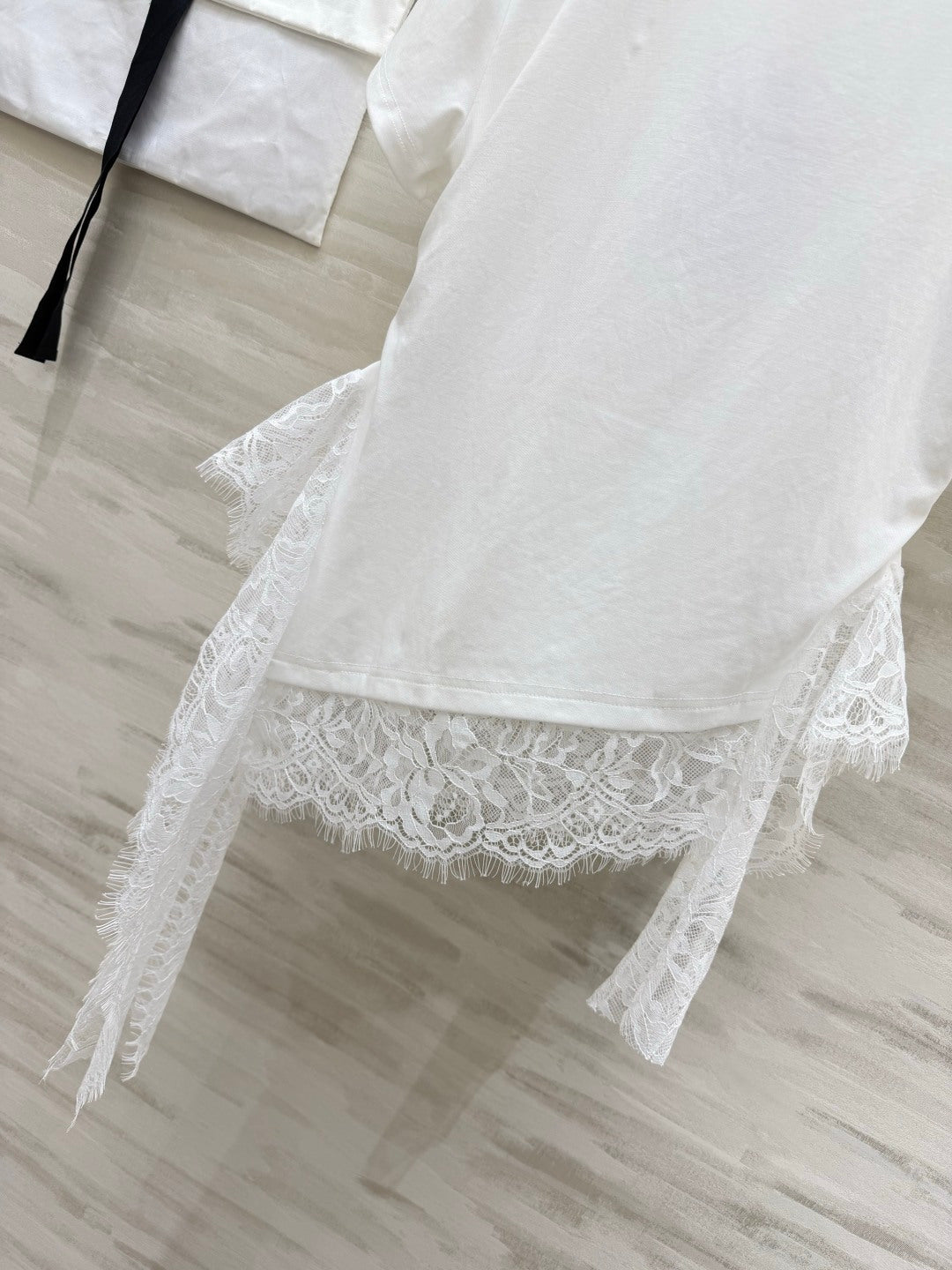 Chanel 2026 Lace Trim Shirt Cotton 398780