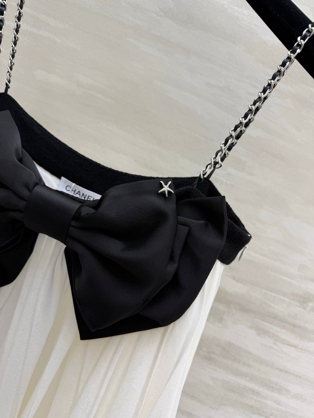 Chanel 2026 Camisole Black White Cotton 666374
