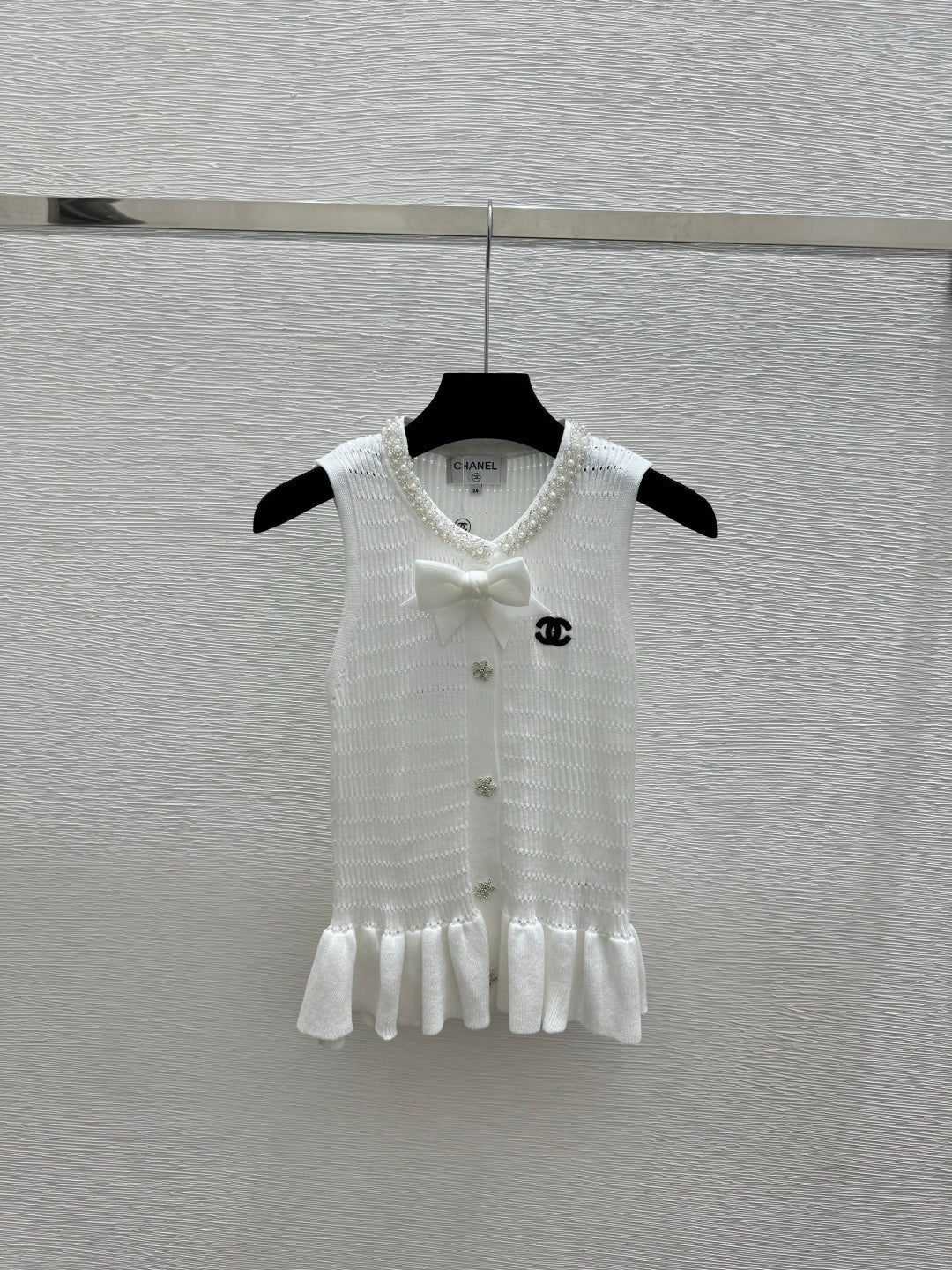 Chanel 2026 Heavy-Duty Captain Round Neck Knitted Vest Wool 170651