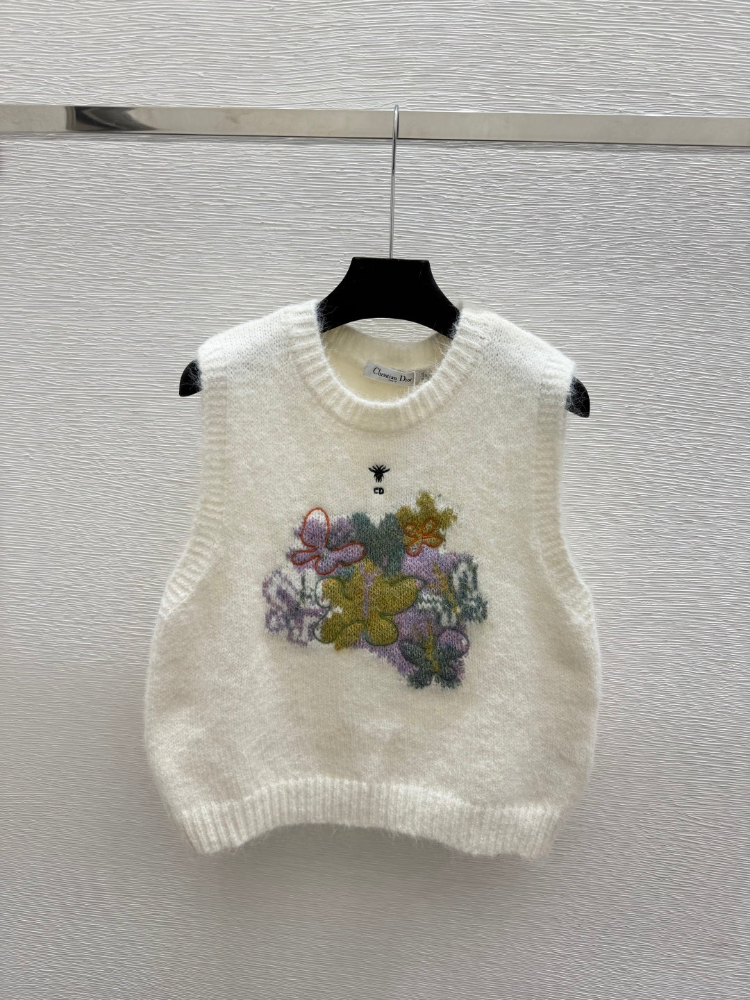 Dior 2026 Floral Crew Neck Knitted Vest Wool 244644