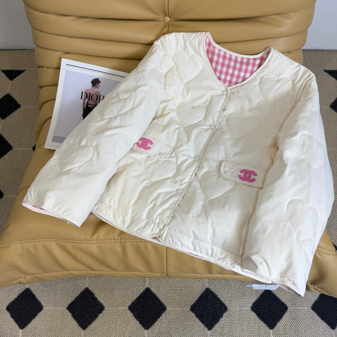 CC 26 Two-piece Jacket Pink and Cream Down Polyester 390426