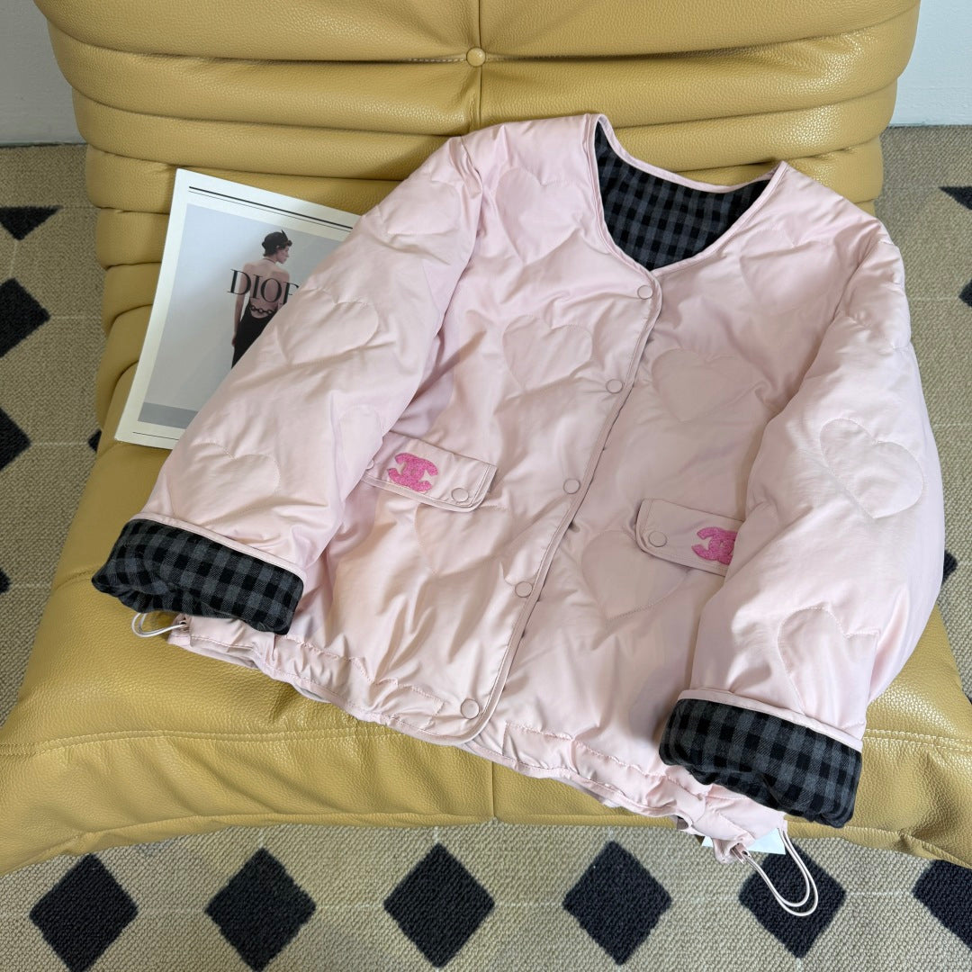 CC 26 Two-piece Jacket Pink and Cream Down Polyester 390426