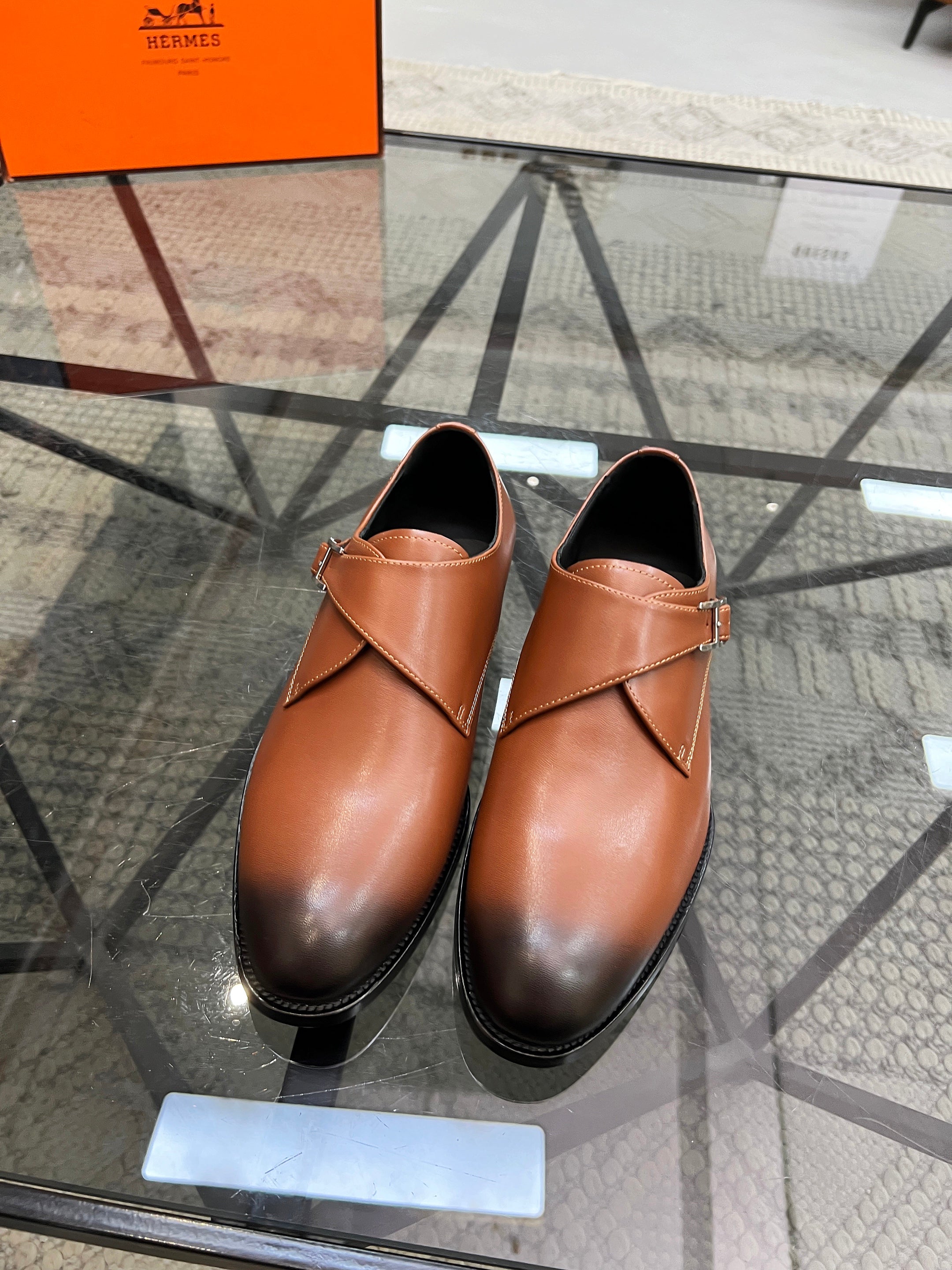 HM Men's Loafer Brown Smooth Cowhide 638514