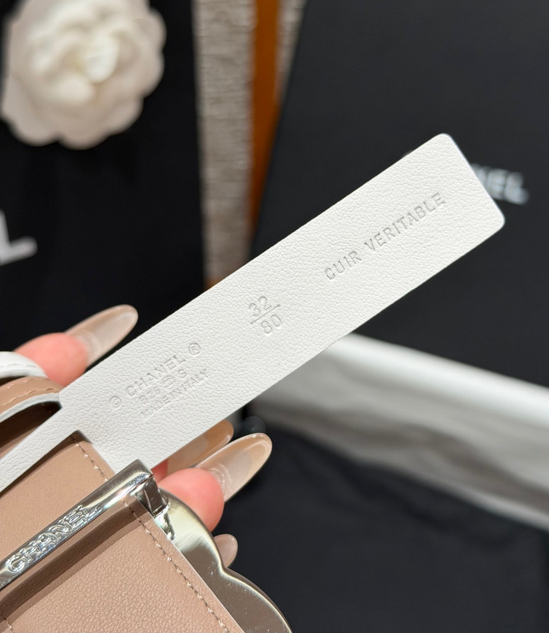 Chanel 2026 Interlocking CC Belt 30mm Leather 213832