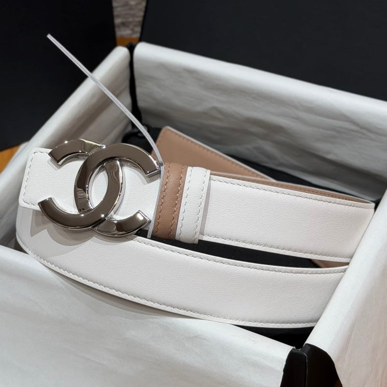 Chanel 2026 Interlocking CC Belt 30mm Leather 213832