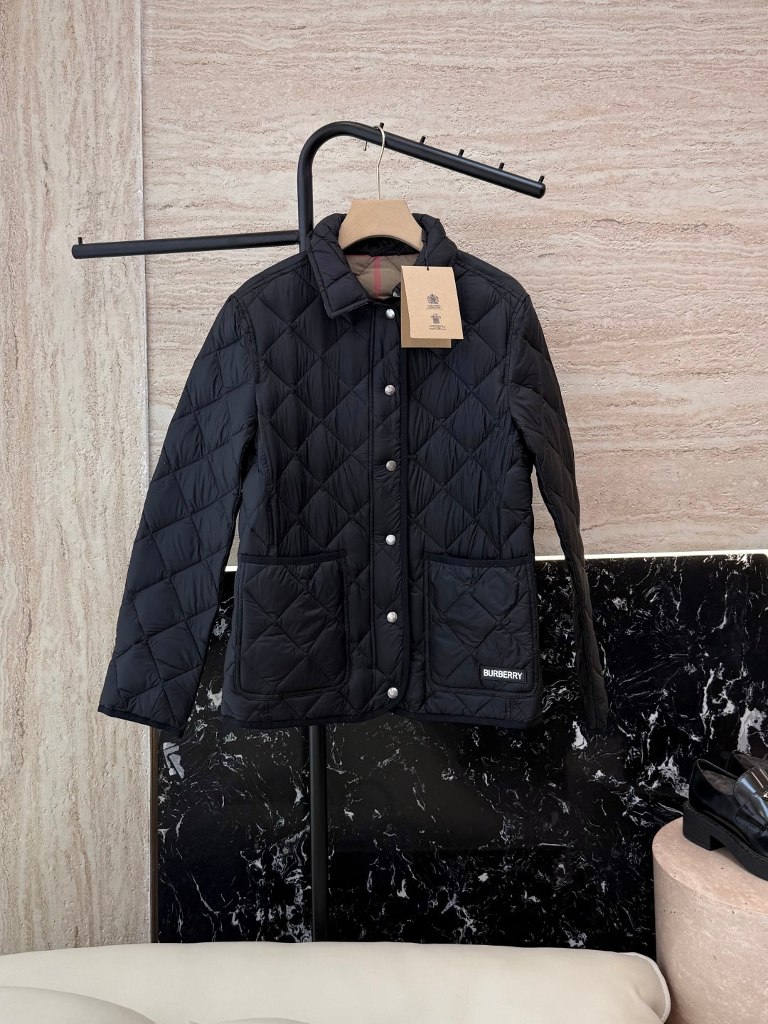 Burberry 25 Jacket Black Nylon Cotton
