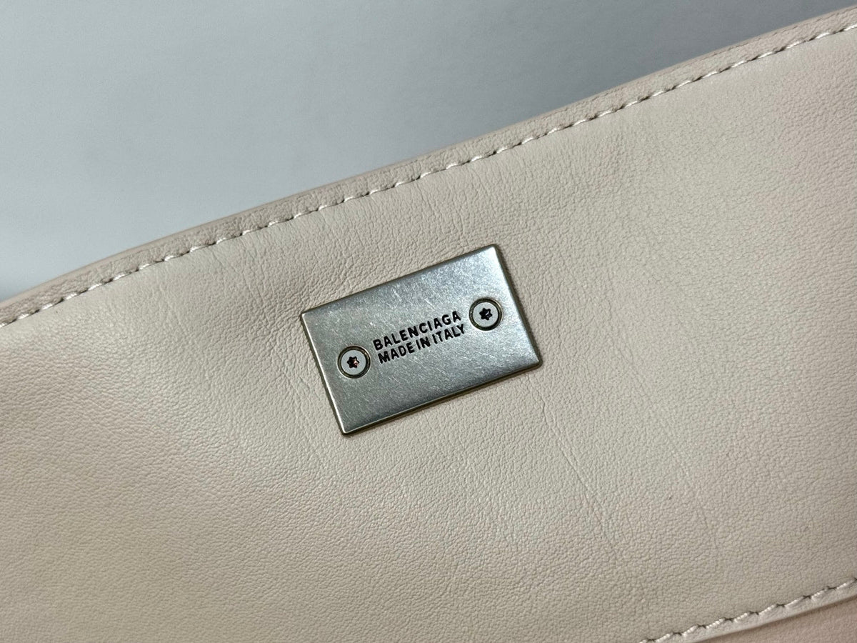 Balenciaga Mini Bag 22 Beige Calfskin Sliver Hardware