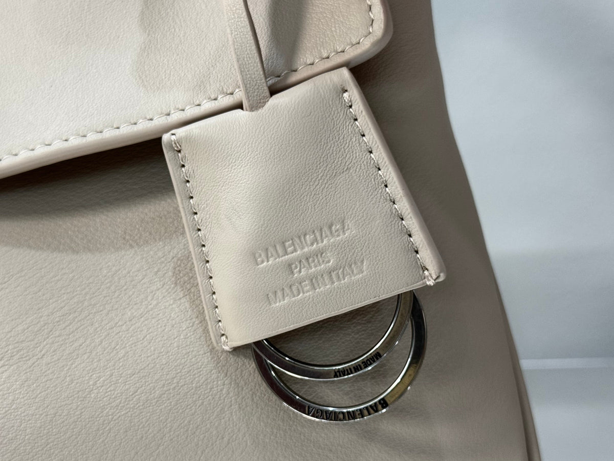 Balenciaga Small Bag 29 Beige Calfskin Sliver Hardware