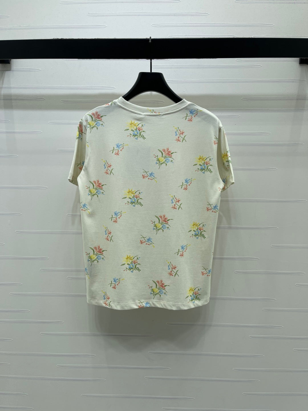 Dior 2026 Floral Short-sleeved T-shirt Cotton 392675