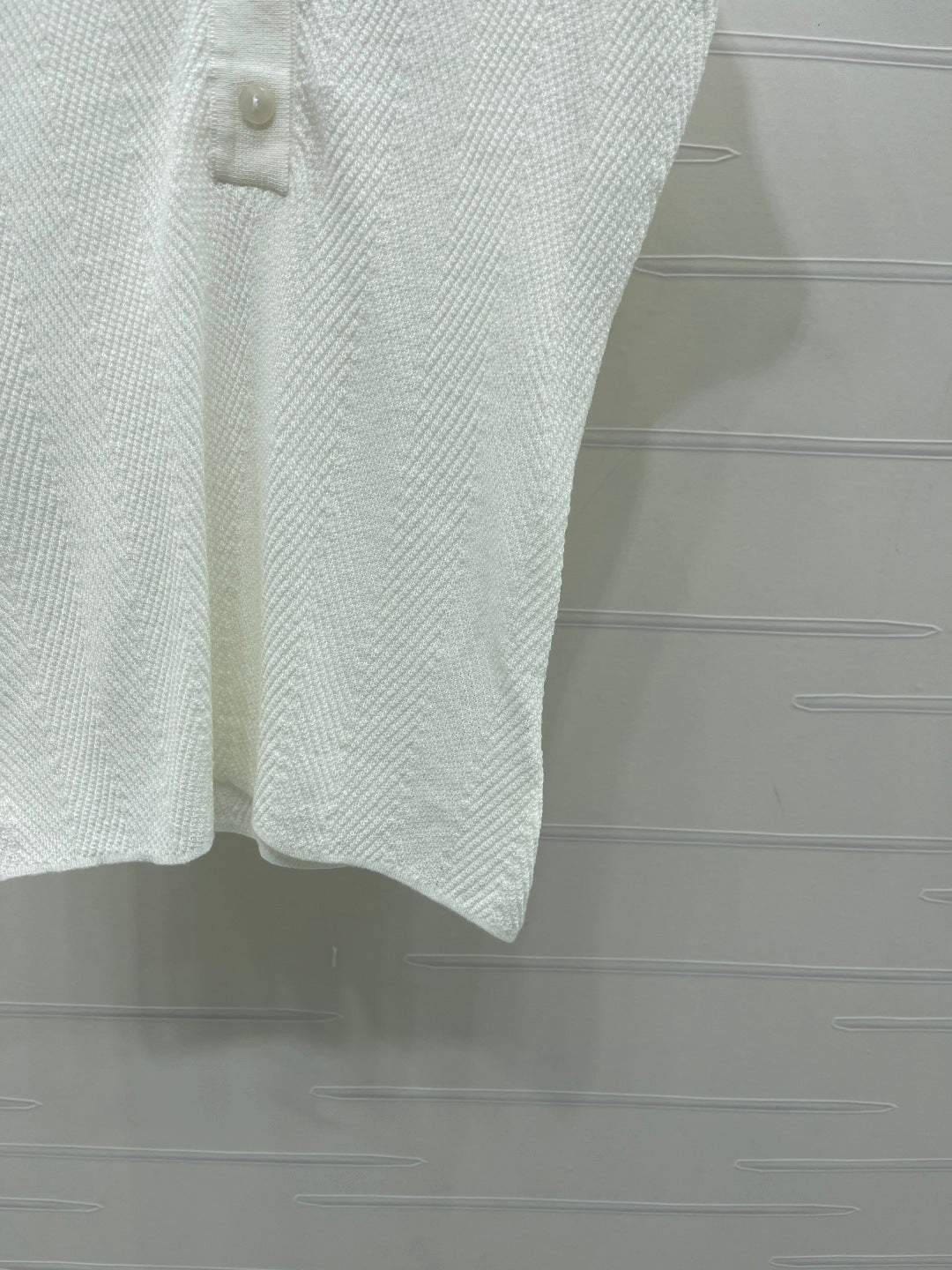 Chanel 2026 Collared Knit Short-Sleeve Shirt Tencel 677741