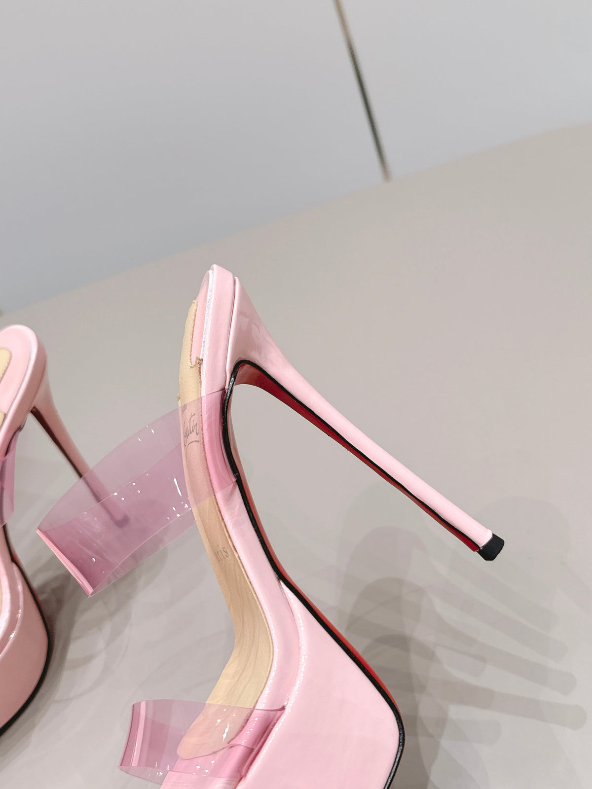 Christian Louboutin 2026 Just Nothing Alta Sandal 140mm PVC And Patent Leather 875845