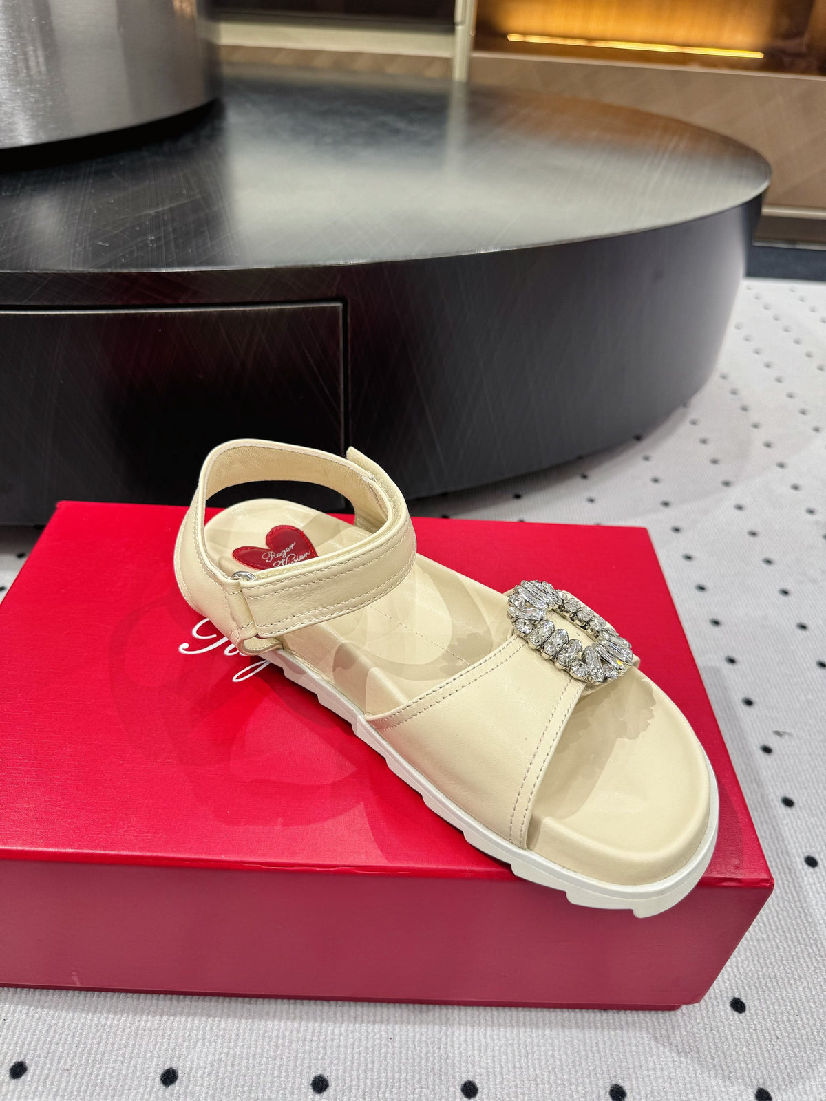 Viv 25 PlatForm Sandals Milky White Sheepskin 295959