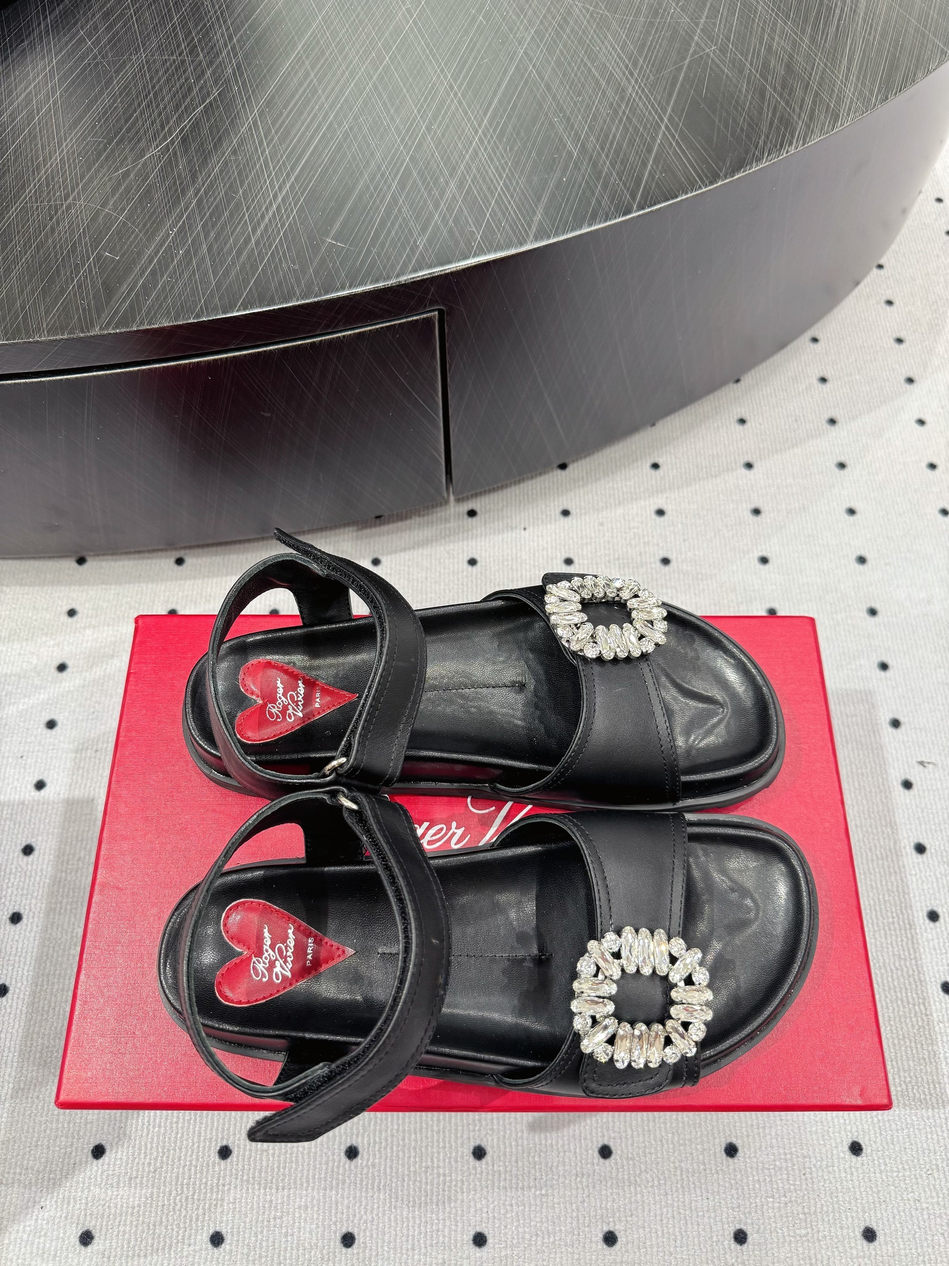 Viv 25 PlatForm Sandals Black Sheepskin 295960