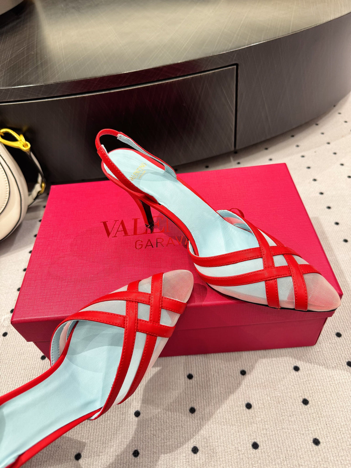 VT 25 Mesh Slingback Red Sheepskin 321568