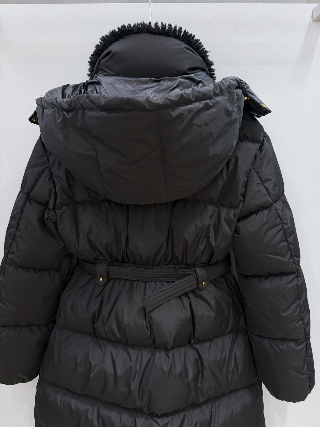 MC 25 Long Coat Black Polyester 0023