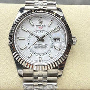Rolex Sky-Dweller 42mm Silver White