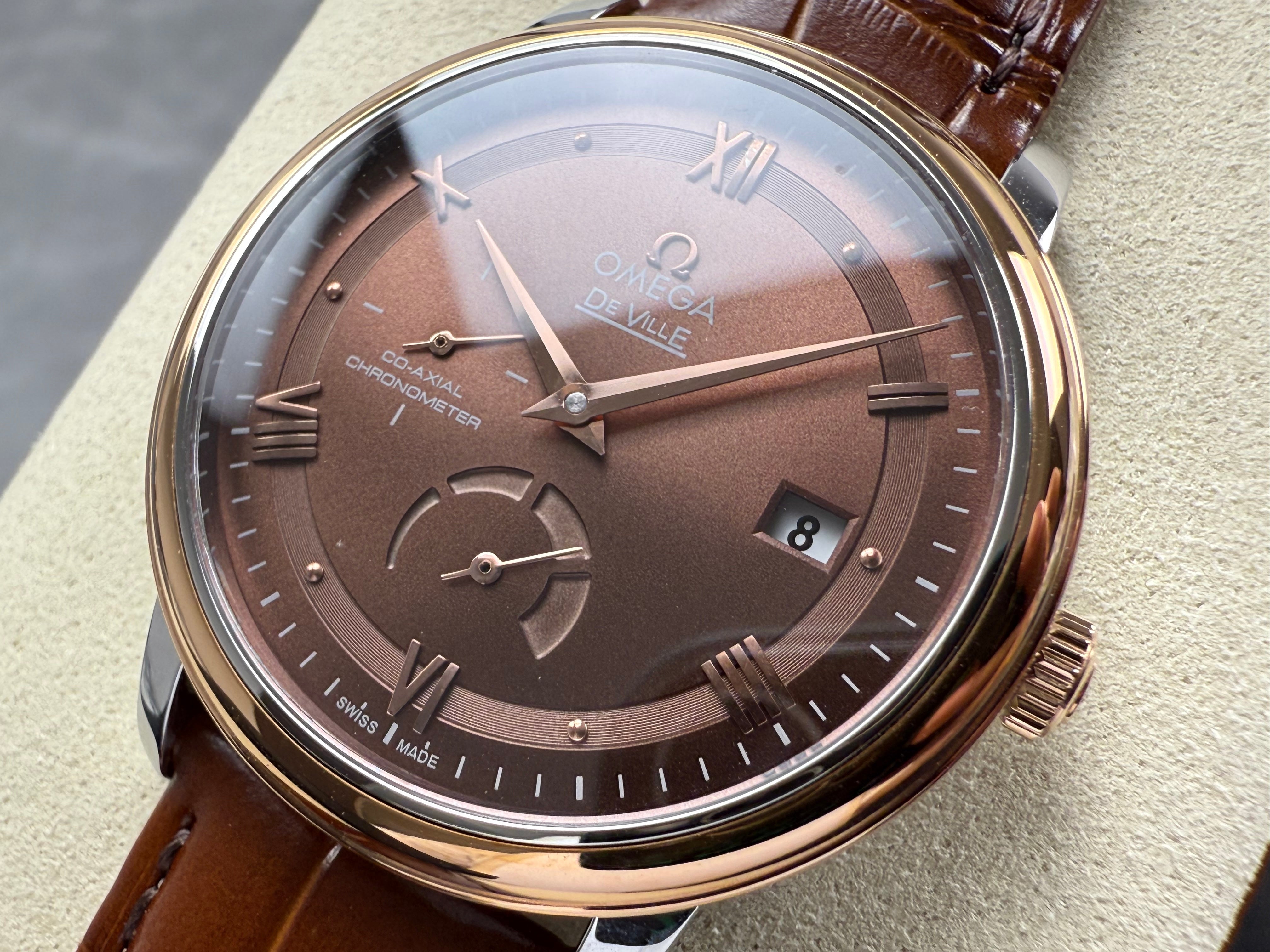 Omega De Ville Prestige Co-Axial Power Reserve 39.5 mm Brown Dial