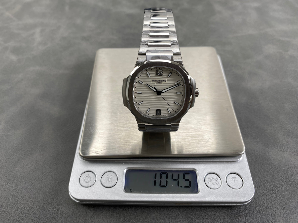 Patek Philippe Nautilus 35mm Cream Dial Sliver Case