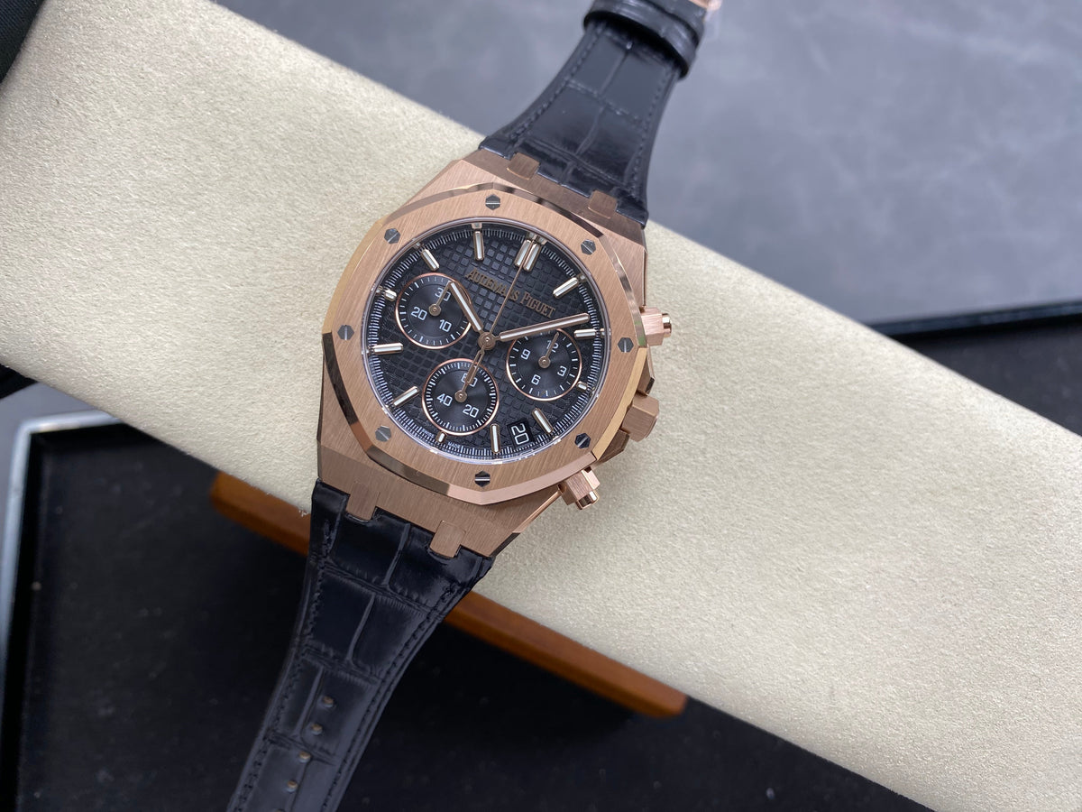 Audemars Piguet Royal Oak Chronograph 41mm Rose Gold Black Dial