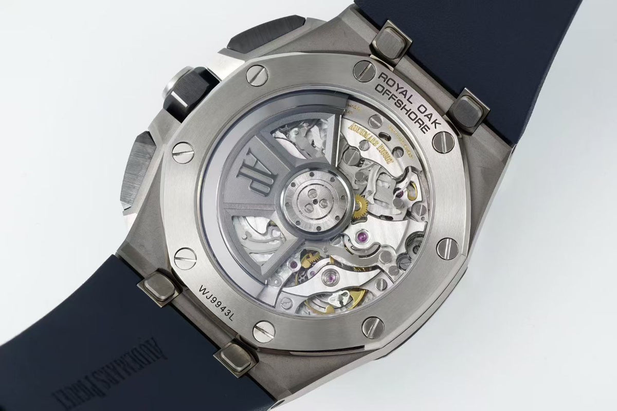 Audemars Piguet Royal Oak Chronograph 41mm Blue Grey Dial Rubber Strap