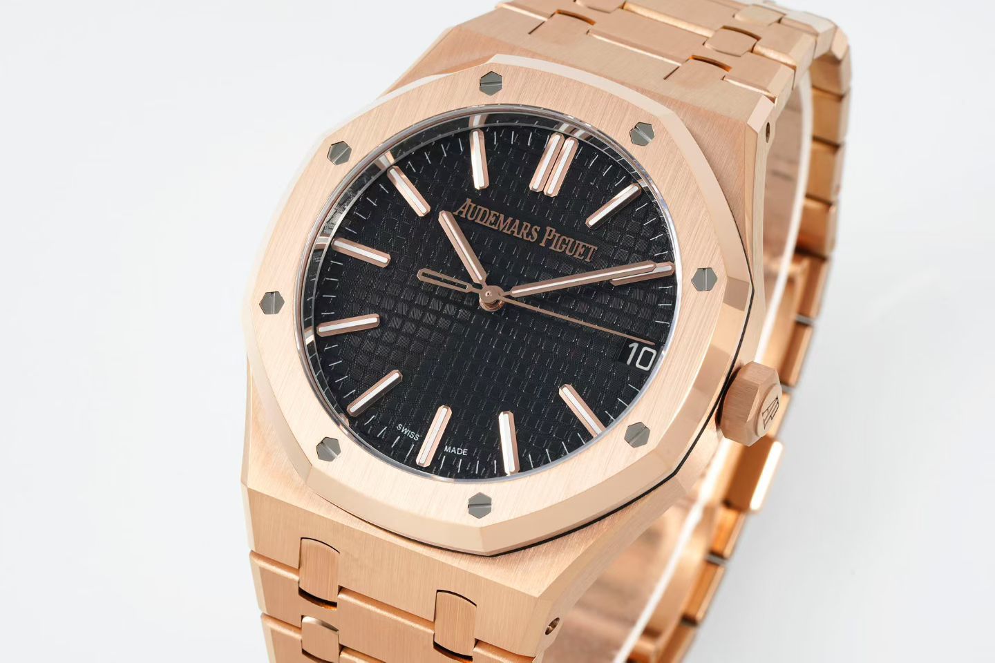 Audemars Piguet Royal Oak Selfwinding 41mm 15510 Rose Gold Dark Black Dial