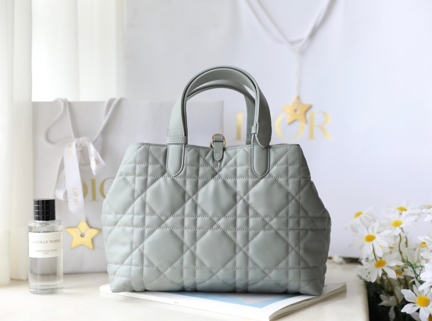 CD Toujours Bag 28.5 Light Blue Calfskin