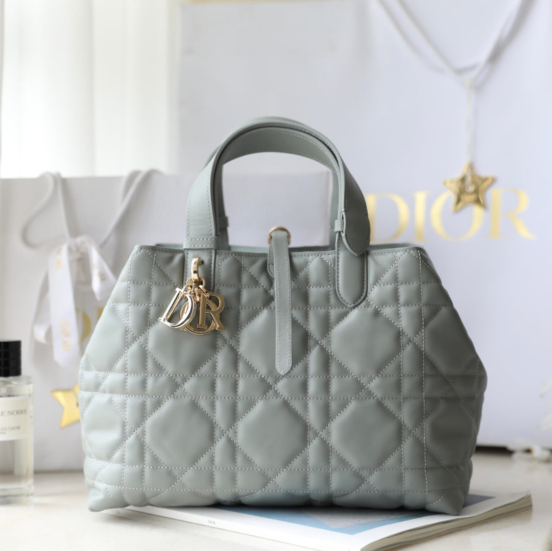 CD Toujours Bag 28.5 Light Blue Calfskin