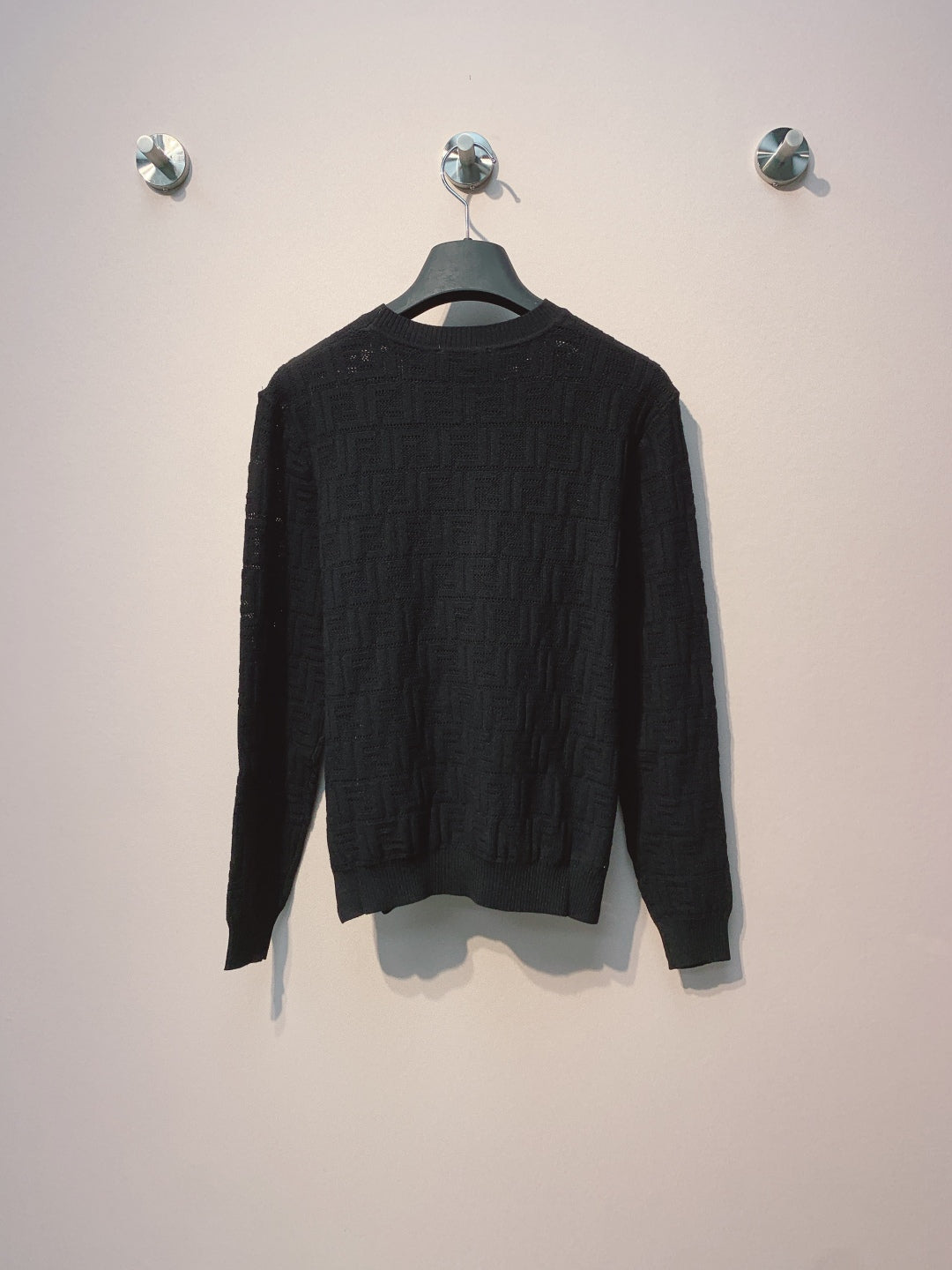 Fendi 25 Sweater Black Woool 0003