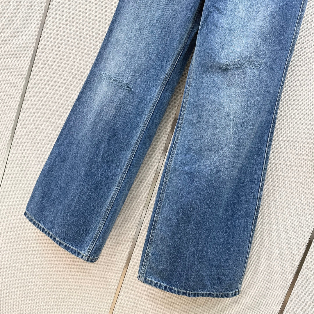 Dior 2026 Wide-leg Jeans Blue Cotton 392019