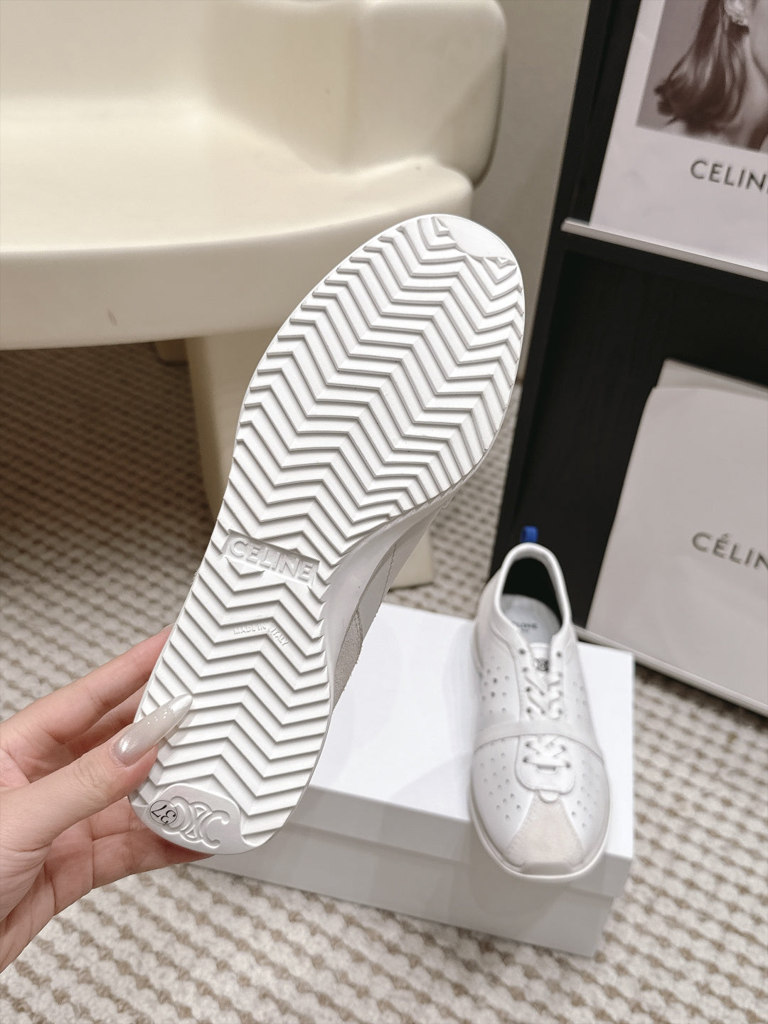 Celine 2026 Soft Sneakers Cowhide 101554
