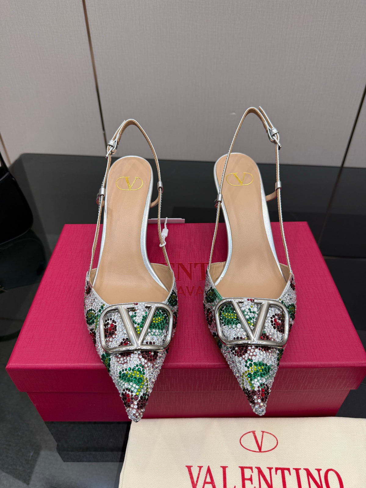 VT 26s Slingback 80 Crystal Colorful Leather 725843