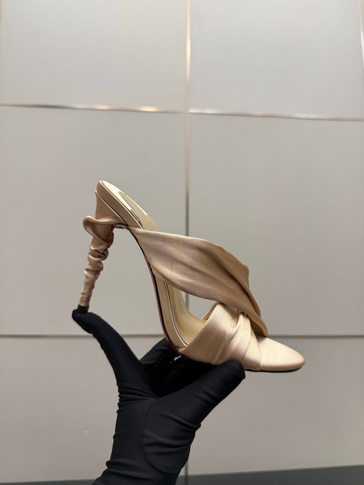 Christian Louboutin 2026 Hight Heels Sandals 100mm Silk Sheepskin 791551
