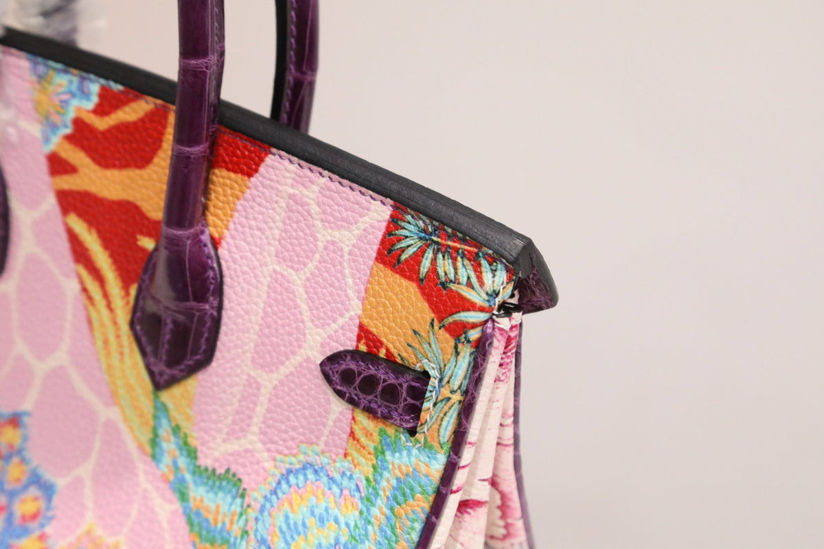 High-end Hermes 2026 Birkin Touch Graffiti 30cm Bag Crocodile/Togo Leather
