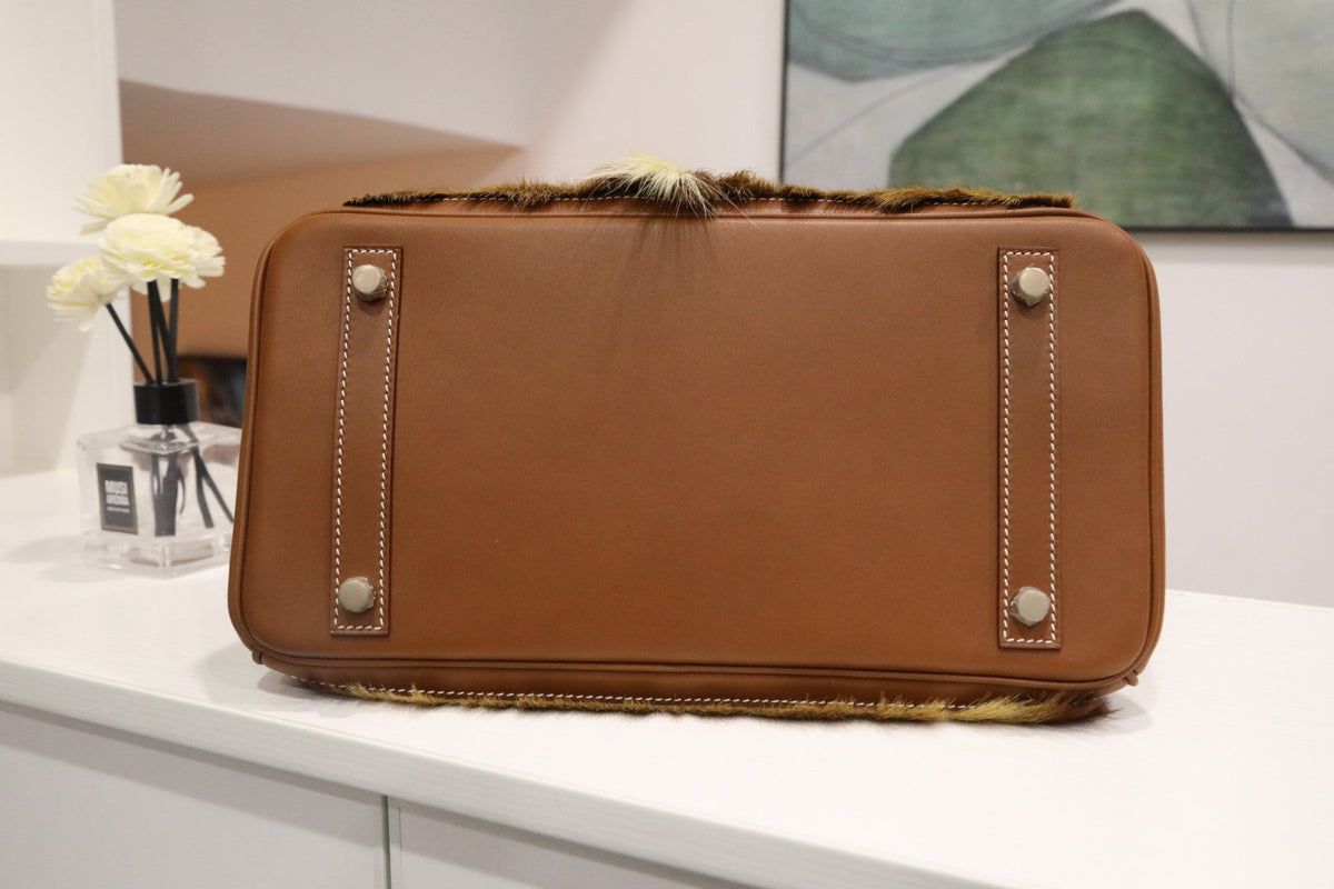 High-end Hermes 2026 Birkin 30cm Bag Golden Brown Leather/Horsehair