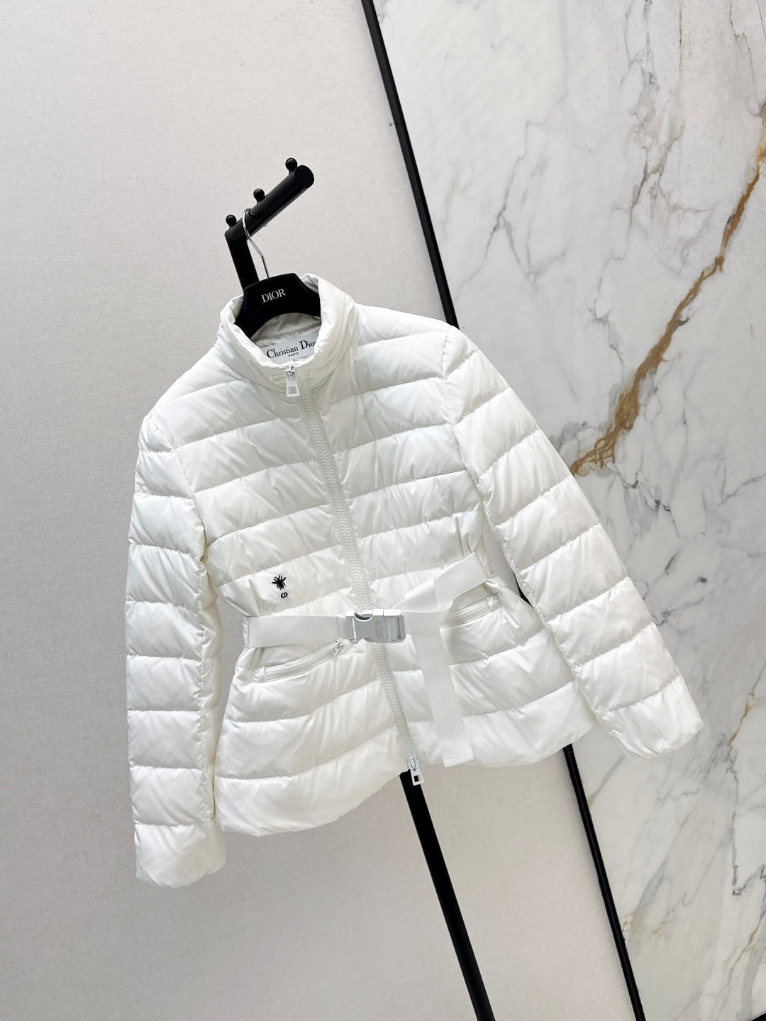 CD 25 Straight-Cut Puffer Jacket Cotton