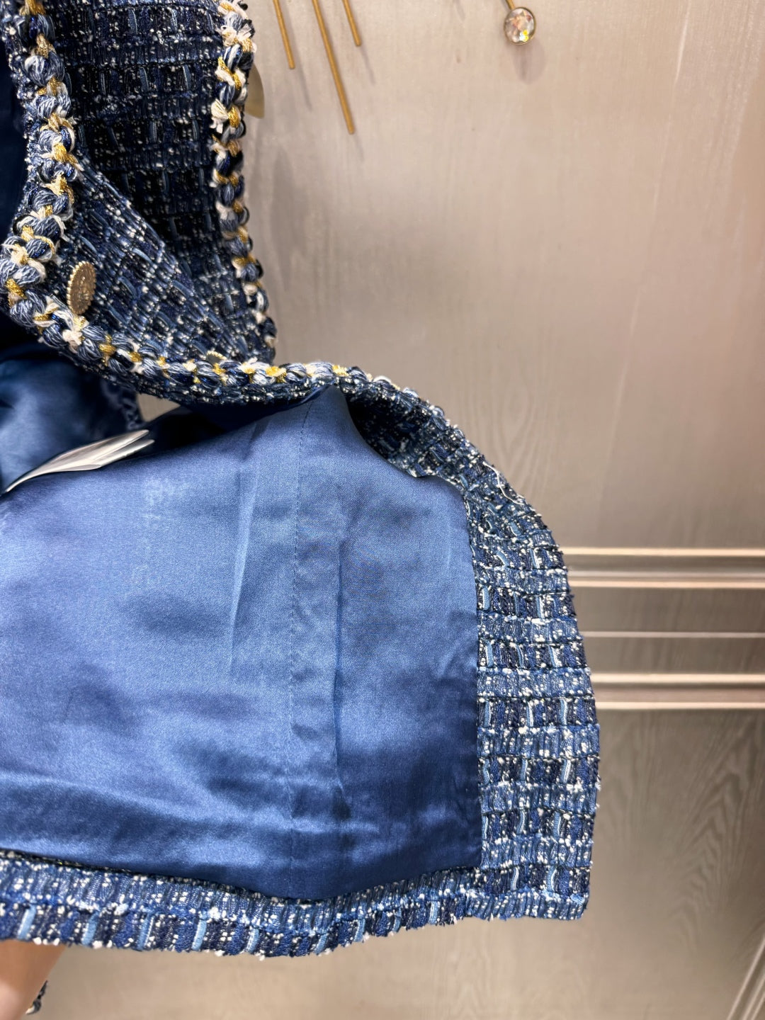 CC 25 Vest Blue Tweed 95960990