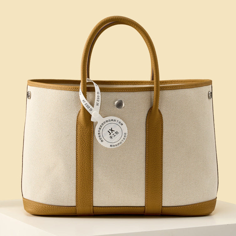 High-end Hermes 2026 Garden Party 30cm Bag Dutch Leather Canvas