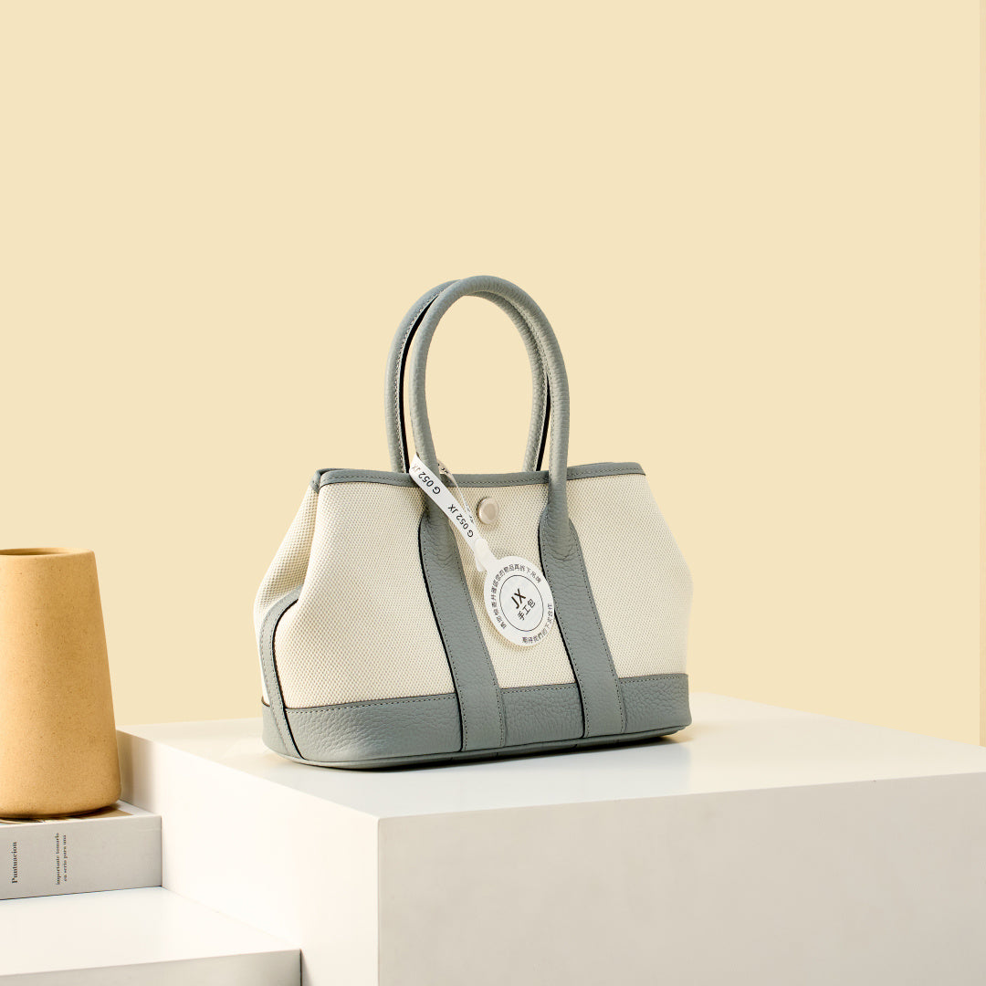 High-end Hermes 2026 Garden Party 23cm Bag Dutch Leather Canvas