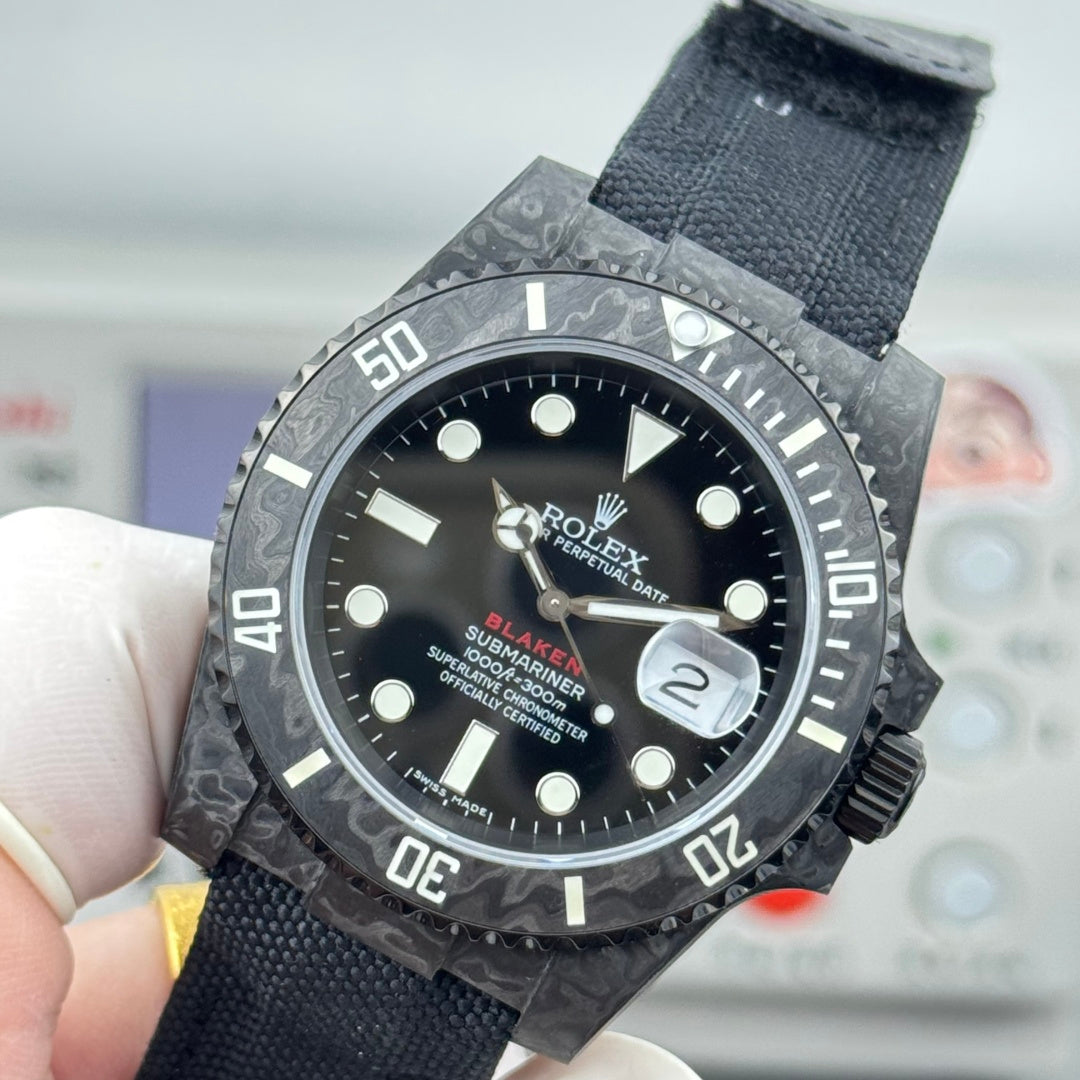 Rolex Submariner Date Custom Carbon Black