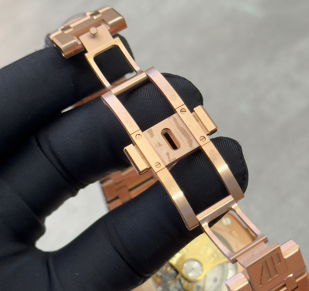 Audemars Piguet Royal Oak Selfwinding Rose Gold 41mm 15400OR Blue Dial