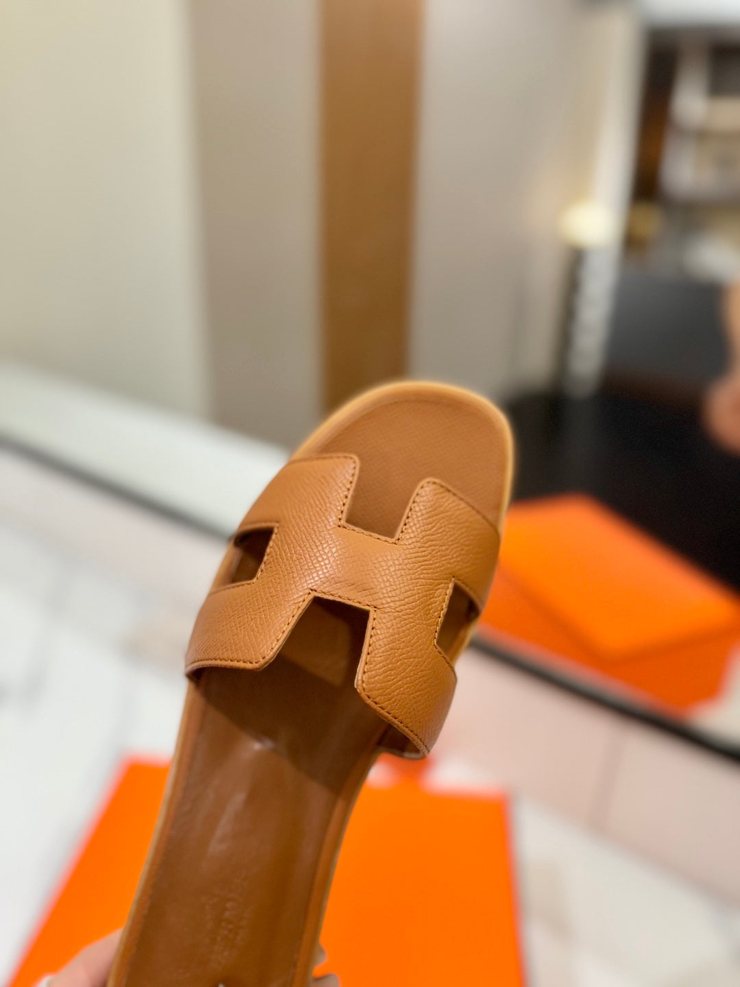 HM Oran Sandal Brown Goatskin 294866